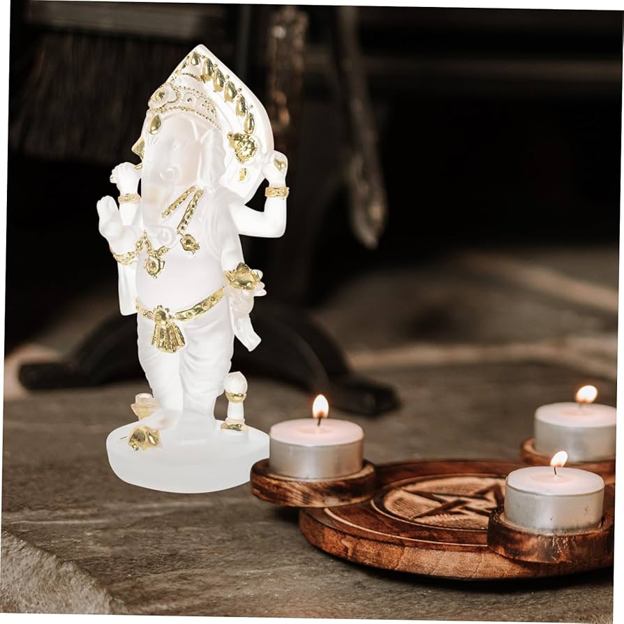 仏教美術 ガネーシャ 白銅製 仏像 仏教美術 ガネーシャ 白銅製 仏像